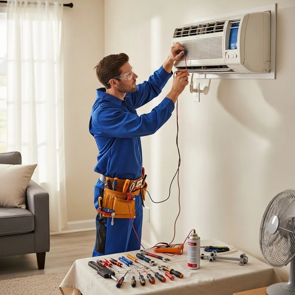 Büyükçekmece İndesit İndesit klima gaz dolumu ve bakım – Enerji verimliliği artırıldı. - Teknik servis örneği